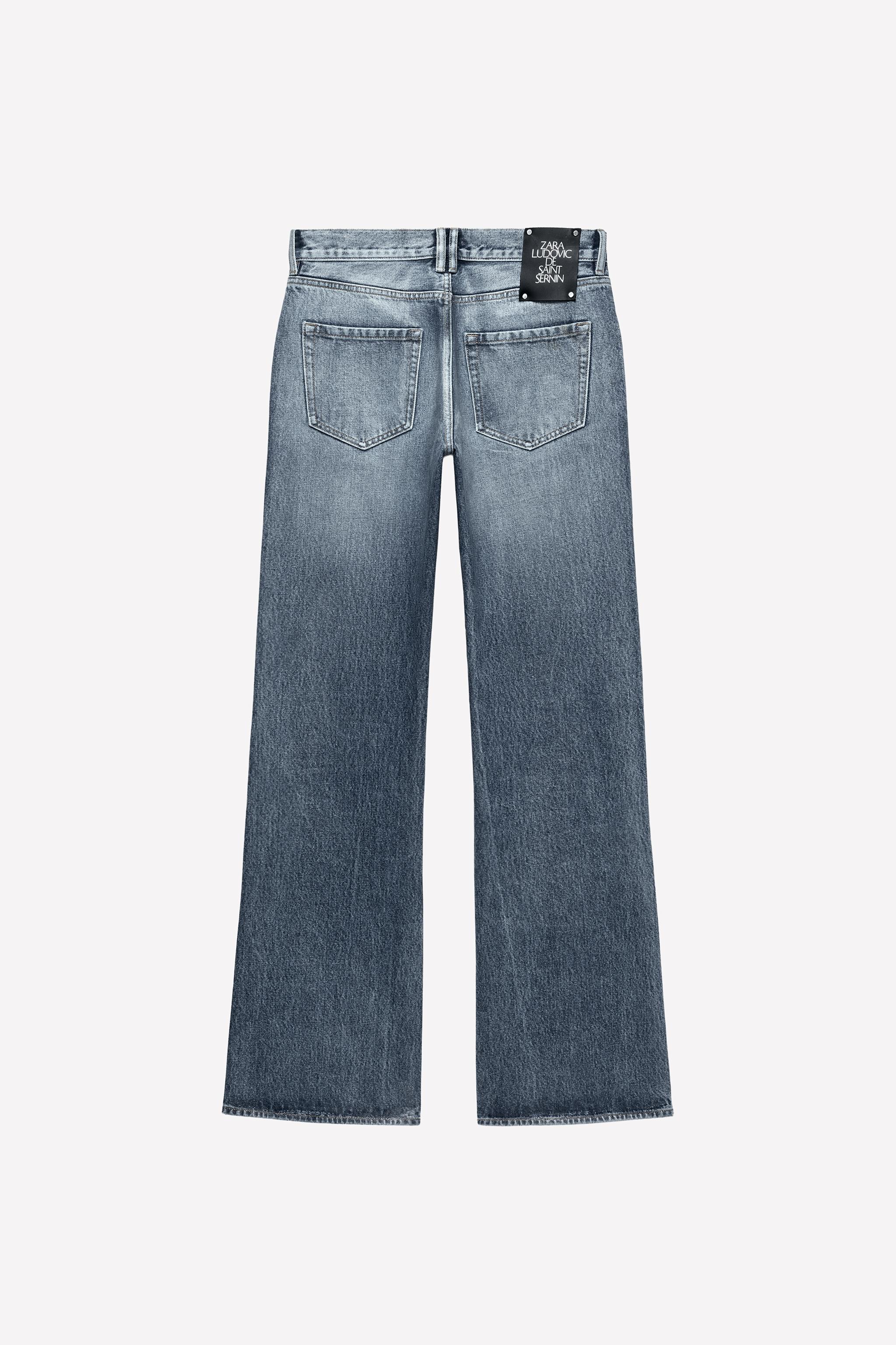WAXED FLARE FIT JEANS LUDOVIC DE SAINT SERNIN x ZARA